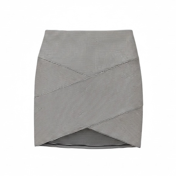Forever 21 Dresses & Skirts - Forever 21 Dukes of Dallas Black & White Striped Mini Pencil Skirt NWT, Size M